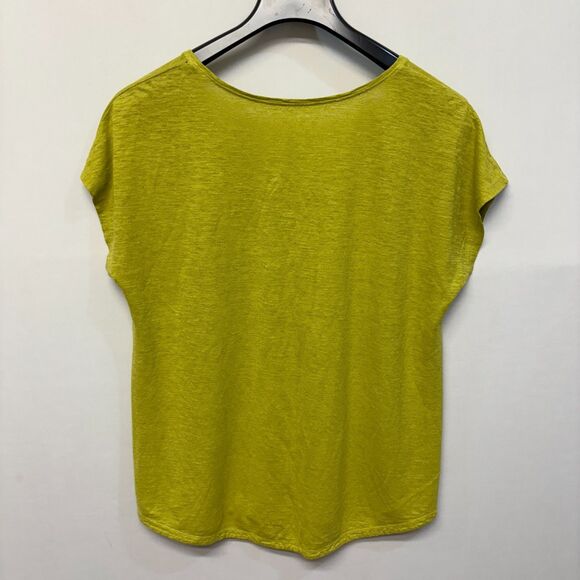 Eileen Fisher Cap Sleeve Tee T-Shirt Top Size Large D042 -18 - Picture 8 of 11